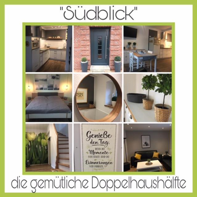 شقة „Suedblick“ Gemuetliche Doppelhaushaelfte Lastrup المظهر الخارجي الصورة
